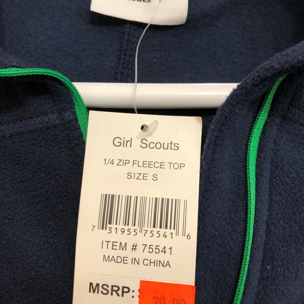 Girl Scouts Navy Blue Quarter-Zip Sweatshirt - Picture 3 of 5